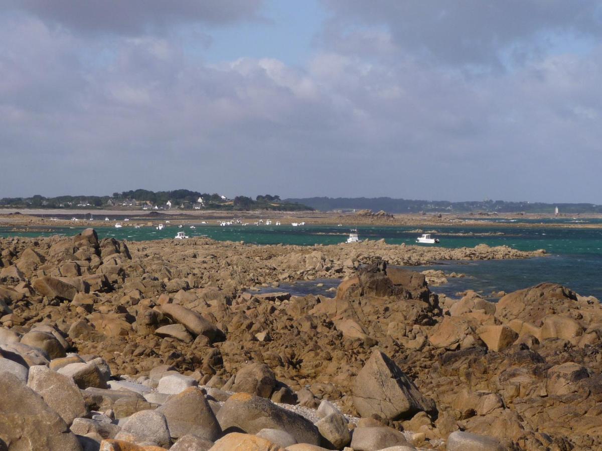 Bretagne Chambre D'Hotes Suite 53M2 Et Caravane Vintage Avec Cuisine Et Salle De Bains Privees Brittany B&B 53M2 Suite And Vintage Caravan Glamping With Private Kitchen And Bathroom Pleumeur-Gautier Eksteriør billede