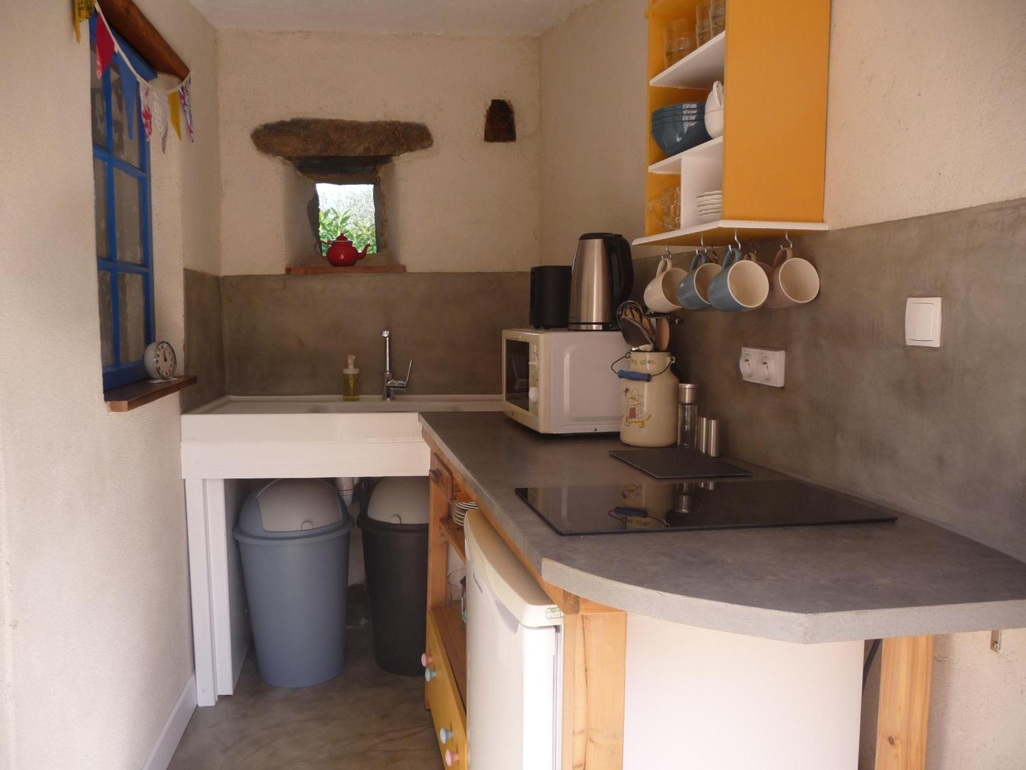 Bretagne Chambre D'Hotes Suite 53M2 Et Caravane Vintage Avec Cuisine Et Salle De Bains Privees Brittany B&B 53M2 Suite And Vintage Caravan Glamping With Private Kitchen And Bathroom Pleumeur-Gautier Eksteriør billede